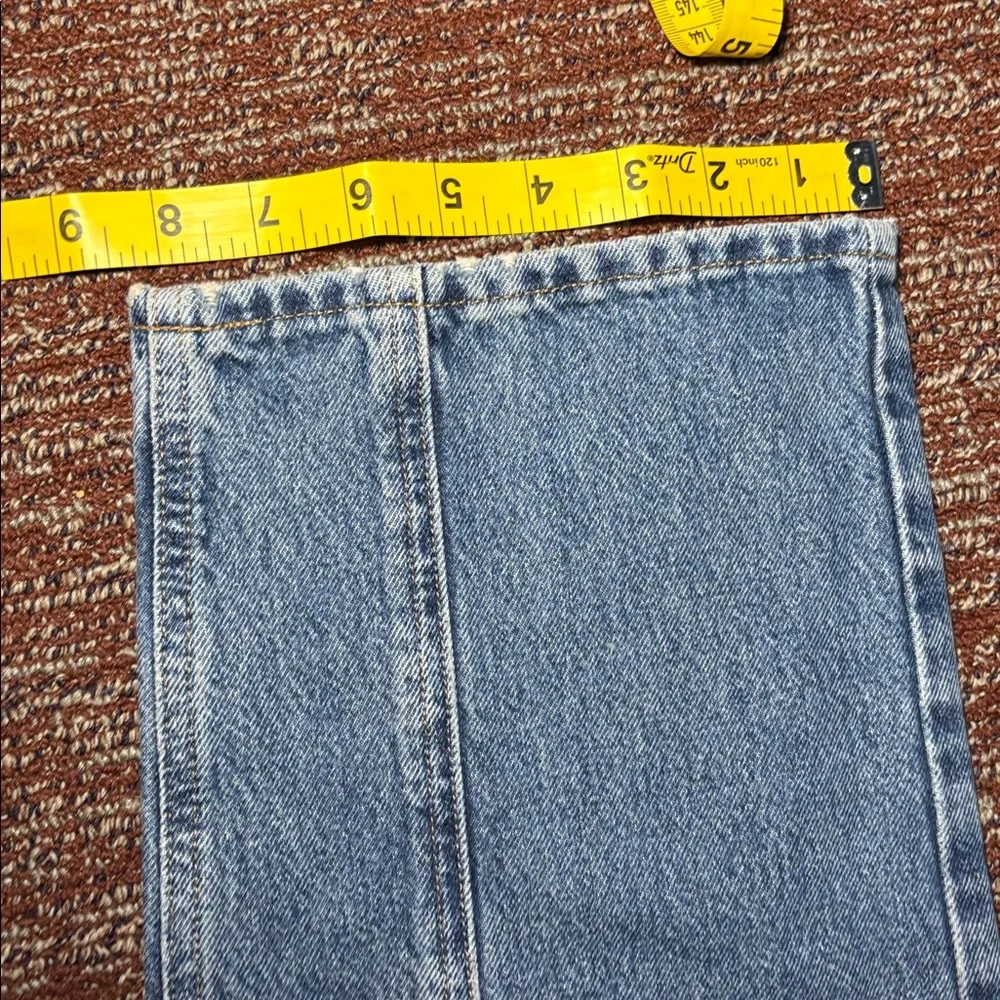 AGOLDE cooper cargo jeans medium wash wide leg baggy jeans size 31 (women’s 12) - Picture 13 of 15